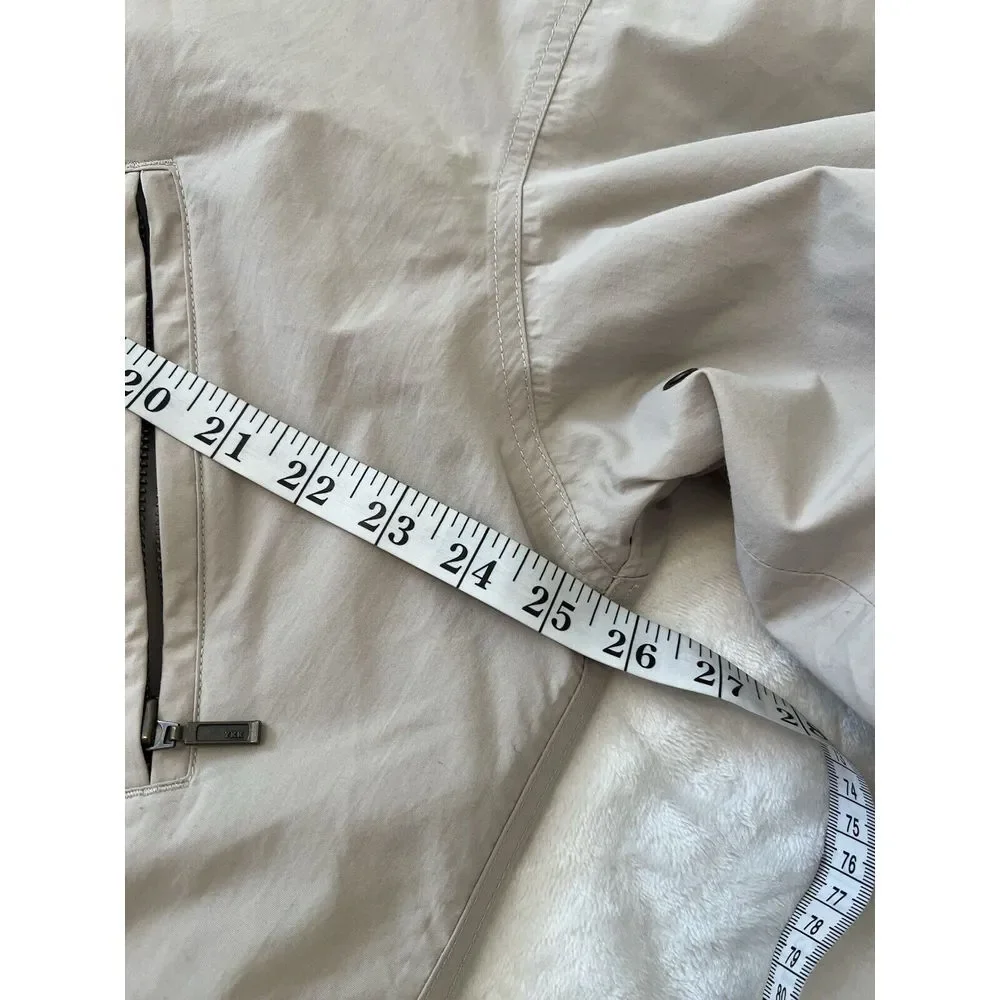 Eddie Bauer Womens Gray Zip Up Hooded Chore‎ Jacket Utility Size Medium